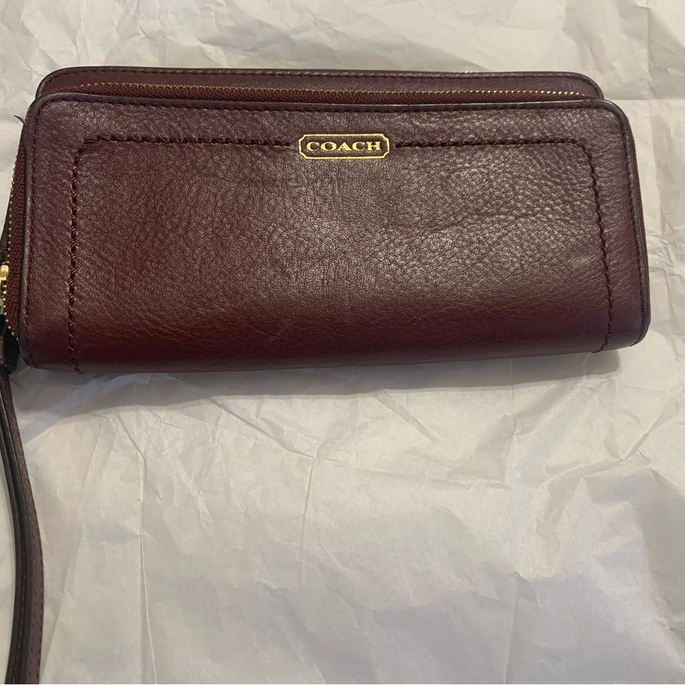 Coach leather wallet